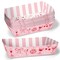 Big Dot of Happiness Drinks with the Girls Paper Food Trays, Disposable Food Boats Cocktail Birthday Bach, Double-Sided Paper Meal Holders - Set of 12